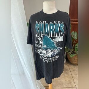 Vintage San Jose Sharks “Just‎ When You Thought…” T-Shirt XL – Made in USA